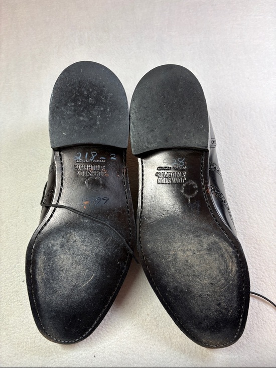 Johnston & Murphy Black Leather Brogue Wingtip Oxfords main image 6